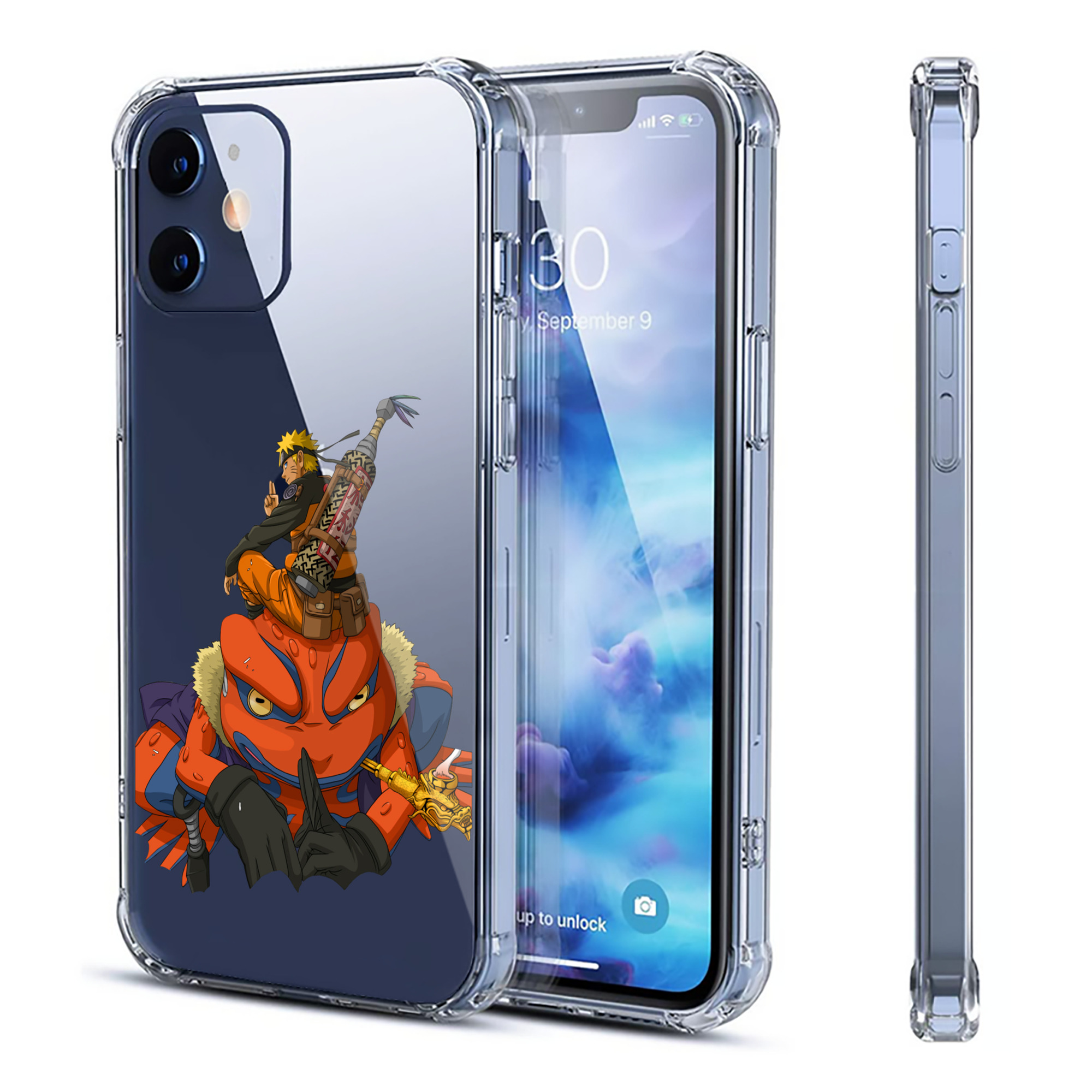 （画像用） NARUTO -ナルト- うずまき ナルト Uzumaki Naruto 【iPhone 12シリーズ対応】透明スマホケース（クリアソフトケース）